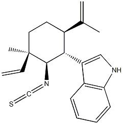 3-[(1R)-3β-Ethenyl-2β-isothiocyanato-3-methyl-6β-(1-methylethenyl)cyclohexane-1α-yl]-1H-indole
