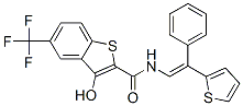 3-Hydroxy-N-[2-phenyl-2-(2-thienyl)ethenyl]-5-(trifluoromethyl)benzo[b]thiophene-2-carboxamide