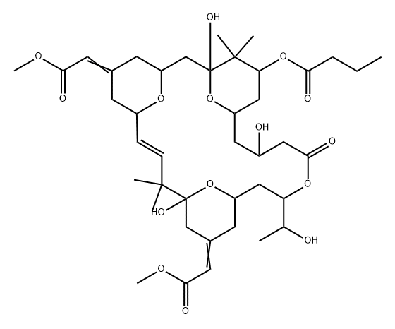 Butanoic acid, (1S,3S,5Z,7R,8E,11R,13E,15S,17R,21R,23R,25S)-1,11,21-trihydroxy-17-(1R)-1-hydroxyethyl-5,13-bis(2-methoxy-2-oxoethylidene)-10,10,26,26-tetramethyl-19-oxo-18,27,28,29-tetraoxatetracyclo21.3.1.13,7.111,15nonacos-8-en-25-yl ester
