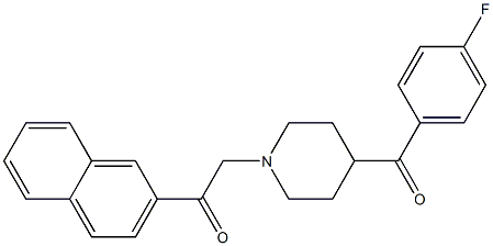 2-(4-(4-fluorobenzoyl)piperidin-1-yl)-2'-acetonaphthone