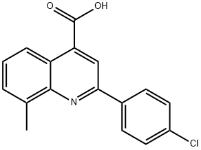 2-(4-氯苯基)-8-甲基-喹啉-4-羧酸