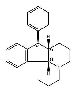 (-)-1-n-Propyl-5-phenyl-2,3,4,4a,5,9b-hexahydro-1H-indeno(1,2-b)pyridi ne