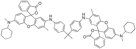 2,2-Bis[4-[6'-(N-cyclohexyl-N-methylamino)-3'-methylspiro[phthalide-3,9'-[9H]xanthen]-2'-ylamino]phenyl]propane