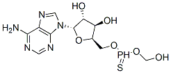(2S,3R,4R,5R)-2-(6-aminopurin-9-yl)-5-[(hydroxy-methoxy-phosphinothioy l)oxymethyl]oxolane-3,4-diol