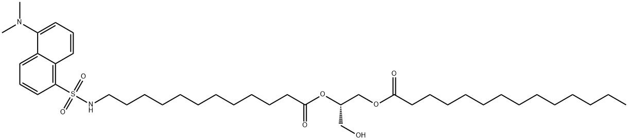2-(12-N-dansylaminododecanoyl)-1-myristoylglycerol