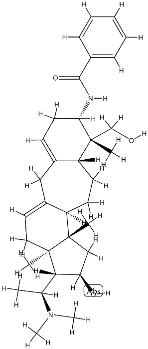 N-[(20S)-20-(Dimethylamino)-16α-hydroxy-4β-hydroxymethyl-4,14-dimethyl-B(9a)-homo-19-nor-5α-pregna-1(10),9(11)-dien-3β-yl]benzamide