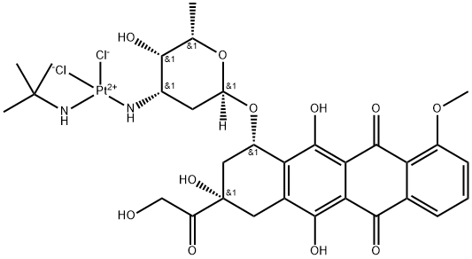 cis-(platinum-dichloro(doxorubicin)(tert-butylamine))