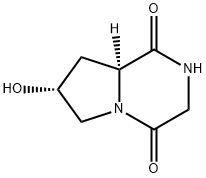 Pyrrolo[1,2-a]pyrazine-1,4-dione, hexahydro-7-hydroxy-, (7R-cis)- (9CI)