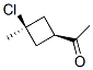 Ethanone, 1-(3-chloro-3-methylcyclobutyl)-, trans- (9CI)