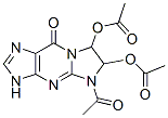 9H-Imidazo[1,2-a]purin-9-one,  5-acetyl-6,7-bis(acetyloxy)-3,5,6,7-tetrahydro-