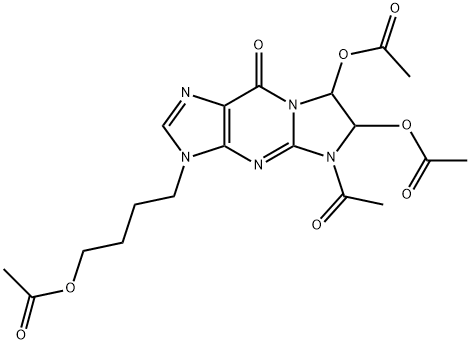 9H-Imidazo[1,2-a]purin-9-one,  5-acetyl-6,7-bis(acetyloxy)-3-[4-(acetyloxy)butyl]-3,5,6,7-tetrahydro-