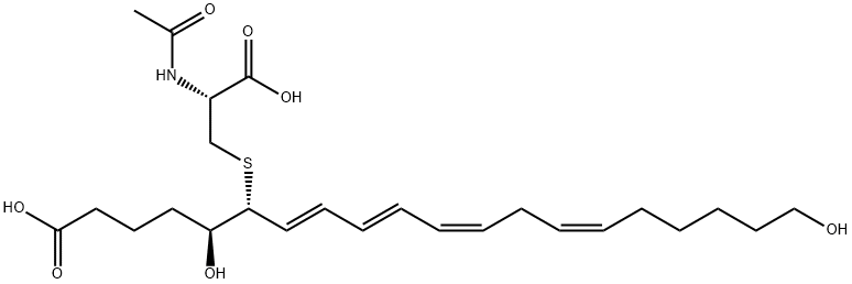 20-hydroxy-N-acetylleukotriene E4