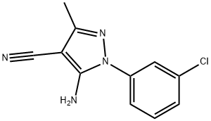 5-AMINO-4-CYANO-1-(3-CHLOROPHENYL)-3-METHYLPYRAZOLE