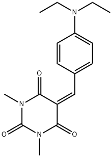 5-(4-(diethylamino)benzylidene)-1,3-dimethylpyrimidine-2,4,6(1H,3H,5H)-trione