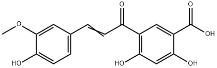 2,4-dihydroxy-5-[(E)-3-(4-hydroxy-3-methoxy-phenyl)prop-2-enoyl]benzoic acid