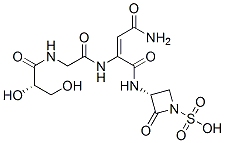 (E)-2-[N-[(2S)-2,3-Dihydroxy-1-oxopropyl]glycylamino]-N-[(3R)-2-oxo-1-sulfo-3-azetidinyl]-2-butenediamide