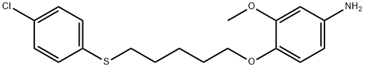 4-[5-(4-chlorophenyl)sulfanylpentoxy]-3-methoxy-aniline