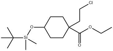 Cyclohexanecarboxylic acid, 1-(2-chloroethyl)-4-[[(1,1-diMethylethyl)diMethylsilyl]oxy]-, ethyl ester