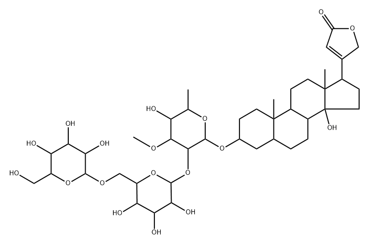 3β-[[2-O-(6-O-β-D-Glucopyranosyl-β-D-glucopyranosyl)-6-deoxy-3-O-methyl-α-L-glucopyranosyl]oxy]-14-hydroxy-5β,14β-card-20(22)-enolide