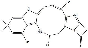 (4E,10Z,16bS)-5-Chloro-7,14-dibromo-9,9-dimethyl-1,2,6,9-tetrahydroazete[1',2':1,2]imidazo[4',5':7,8]azecino[3,2-b]indole-2-one