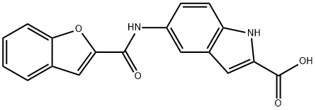 5-[(BENZOFURAN-2-YLCARBONYL)AMINO]INDOLE-2-CARBOXYLIC ACID