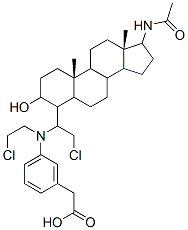 17-acetamido-5-androstan-3-ol-4-bis(2-chloroethyl)aminophenylacetate