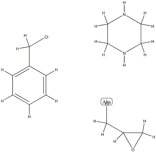 Piperazine, polymer with (chloromethyl)oxirane, compd. with (chloromethyl)benzene