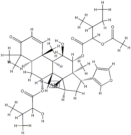 (13α,17S)-12α-[(2-Acetoxy-3-methyl-1-oxopentyl)oxy]-14β,15β:21,23-diepoxy-11β-hydroxy-7α-(2-hydroxy-3-methyl-1-oxobutoxy)-4,4,8-trimethyl-24-nor-5α-chola-1,20,22-trien-3-one