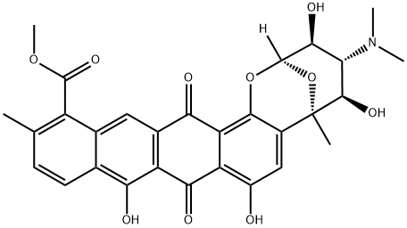 (2R)-4α-(Dimethylamino)-3,4,5,6,9,16-hexahydro-3β,5β,8,10-tetrahydroxy-6,13-dimethyl-9,16-dioxo-2α,6α-epoxy-2H-naphthaceno[1,2-b]oxocin-14-carboxylic acid methyl ester