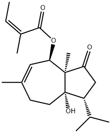2-Methyl-2-butenoic acid [1,2,3,3a,4,7,8,8a-octahydro-8a-hydroxy-3a,6-dimethyl-1-isopropyl-3-oxoazulen-4-yl] ester