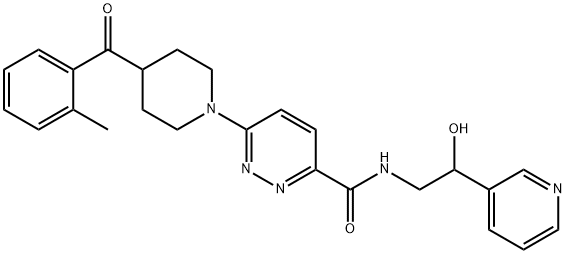N-(2-hydroxy-2-(pyridin-3-yl)ethyl)-6-(4-(2-Methylbenzoyl)piperidin-1-yl)pyridazine-3-carboxaMide