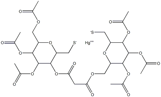 bis(2,6-anhydro-1-thio-glycero-manno-heptitol)mercuy(II)