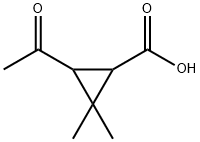 Cyclopropanecarboxylic acid, 3-acetyl-2,2-dimethyl- (9CI)