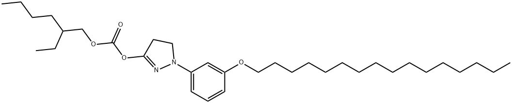 Carbonic acid [1-(3-hexadecyloxyphenyl)-2-pyrazolin-3-yl]2-ethylhexyl ester