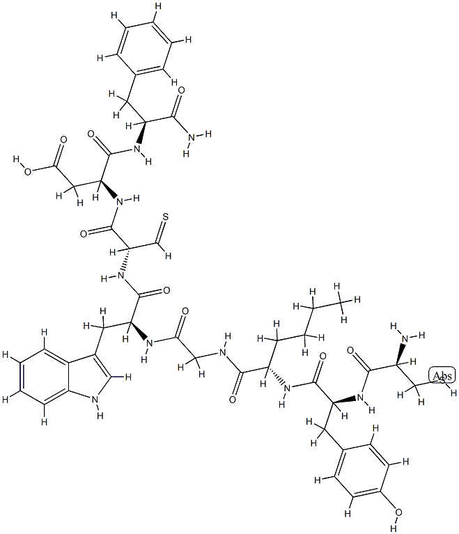 cyclo(cysteinyl-tyrosyl-norleucyl-glycyl-tryptophyl-cysteinyl)-aspartyl-phenylalaninamide
