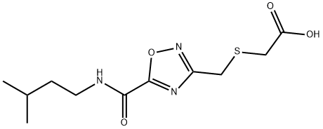 [({5-[(ISOPENTYLAMINO)CARBONYL]-1,2,4-OXADIAZOL-3-YL}METHYL)SULFANYL]ACETIC ACID