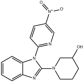 1-[1-(5-硝基-2-吡啶基)-1H-苯并咪唑-2-基]-3-哌啶醇