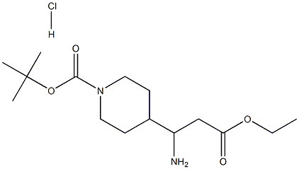 4-(1-氨基-3-乙氧基-3-氧丙基)哌啶-1-羧酸叔丁酯盐酸盐