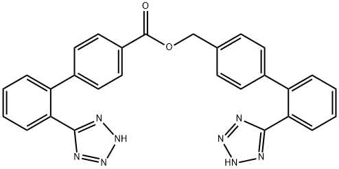 [1,1'-Biphenyl]-2’-tetrazolo-4-carboxylic acid, [1,1'-biphenyl]-2’tetrazolo-4-ylmethyl ester (Losartan Impurity)