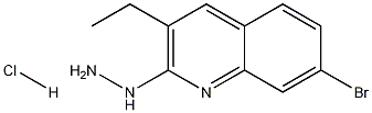 7-Bromo-3-ethyl-2-hydrazinoquinoline hydrochloride