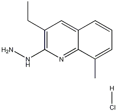 3-Ethyl-2-hydrazino-8-methylquinoline hydrochloride