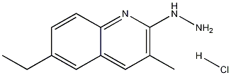2-Hydrazino-6-ethyl-3-methylquinoline hydrochloride
