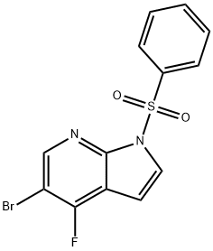 1H-Pyrrolo[2,3-b]pyridine, 5-broMo-4-fluoro-1-(phenylsulfonyl)-