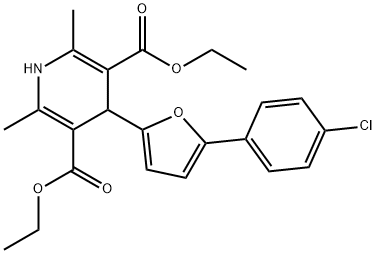 diethyl 4-(5-(4-chlorophenyl)furan-2-yl)-2,6-dimethyl-1,4-dihydropyridine-3,5-dicarboxylate
