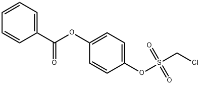 Chloromethanesulfonic acid 4-benzoyloxyphenyl ester