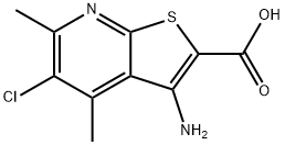 3-AMINO-5-CHLORO-4,6-DIMETHYLTHIENO[2,3-B]PYRIDINE-2-CARBOXYLIC ACID
