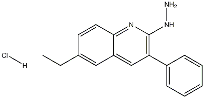 2-Hydrazino-6-ethyl-3-phenylquinoline hydrochloride