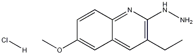 3-Ethyl-2-hydrazino-6-methoxyquinoline hydrochloride