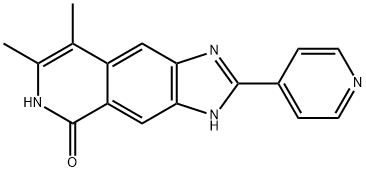 5H-Imidazo[4,5-g]isoquinolin-5-one,  1,6-dihydro-7,8-dimethyl-2-(4-pyridinyl)-  (9CI)