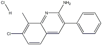 2-Amino-7-chloro-8-methyl-3-phenylquinoline hydrochloride